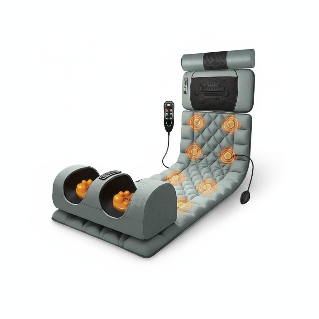 Electric Full Body Massage Mattress with Heating & Hand Control