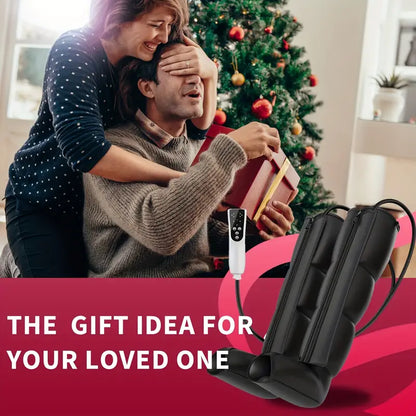 Air Compression Leg Massager Boots – Calf & Foot Massage, Remote Control