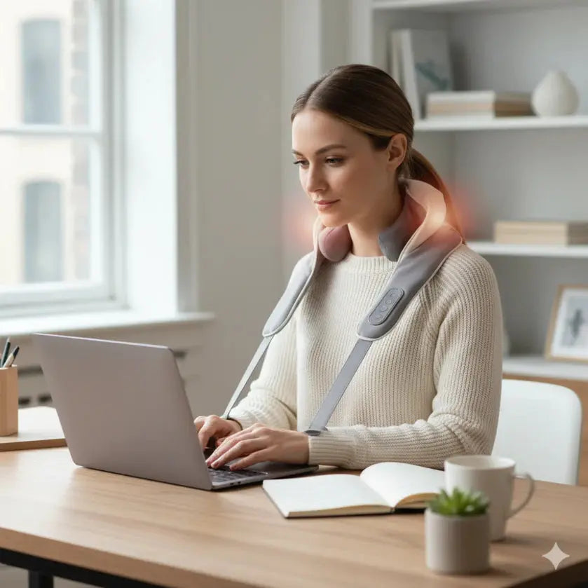 Neck & Shoulder Massager with Heat – Deep Tissue Electric Massager