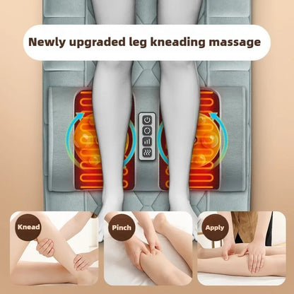 Electric Full Body Massage Mattress with Heating & Hand Control