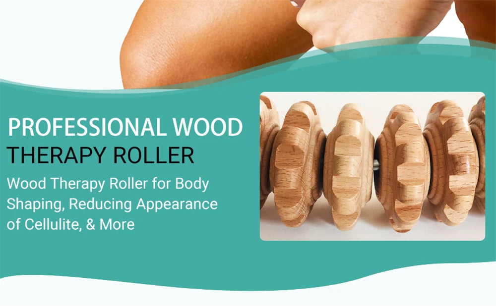 Curved Wooden Massage Roller