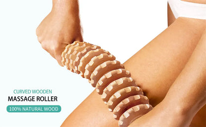 Curved Wooden Massage Roller