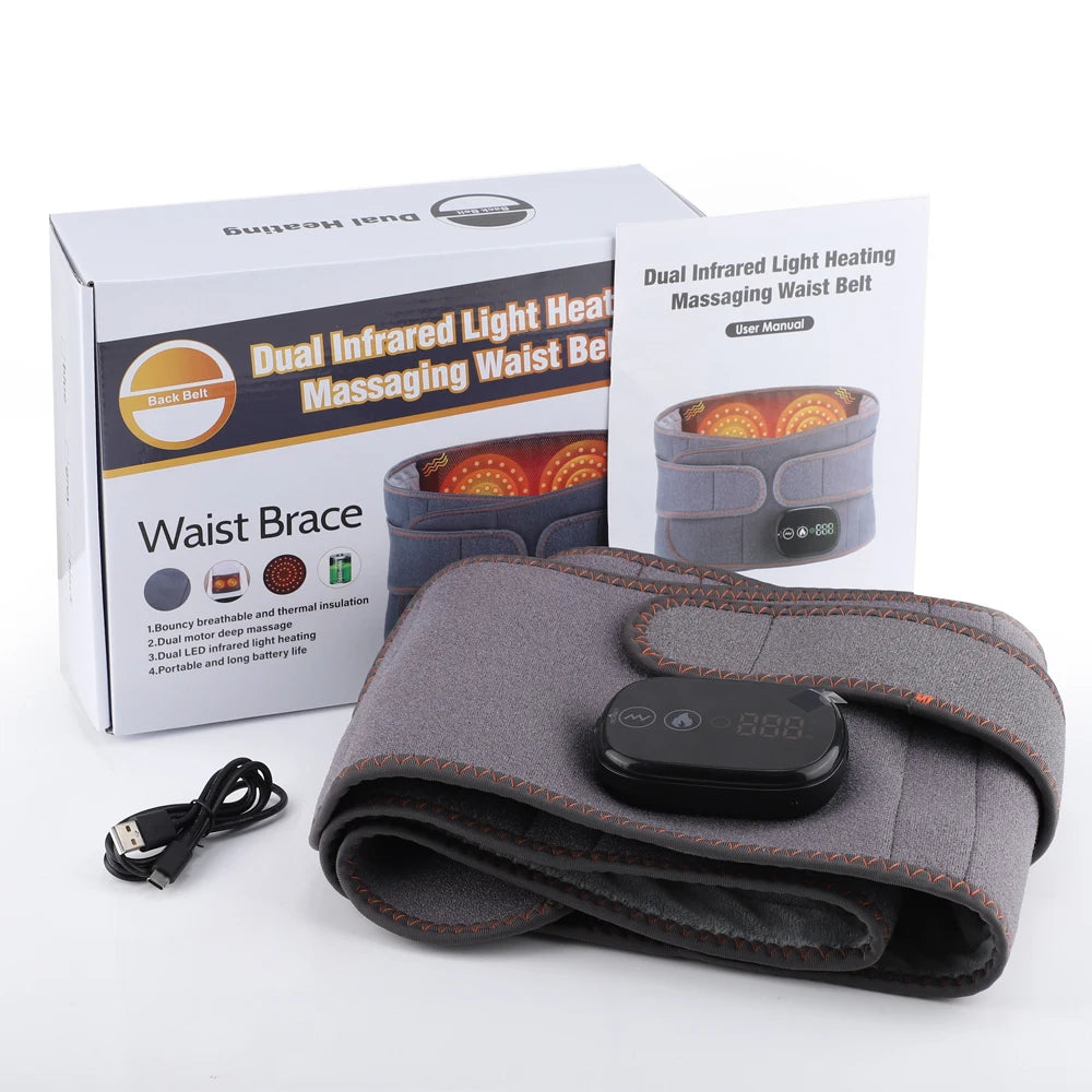 Waist Support Massage Belt with Adjustable Settings