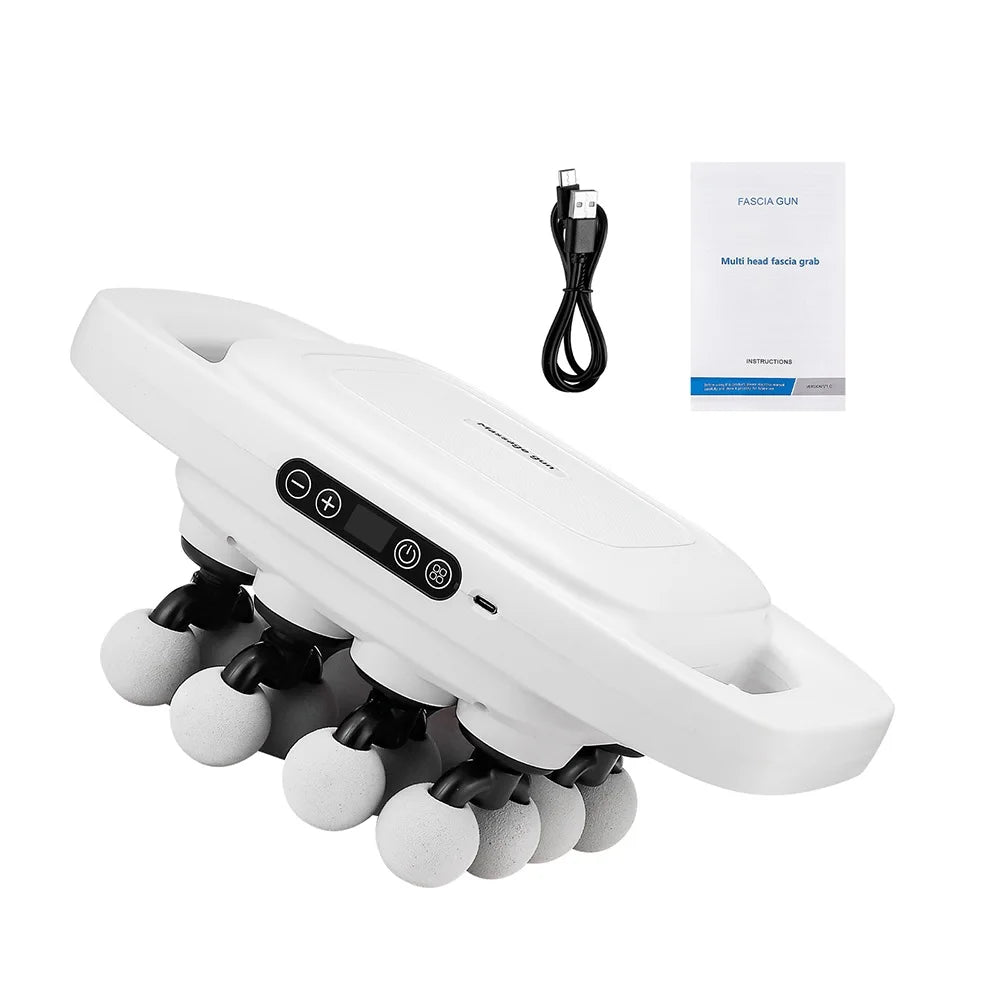 16-Head Fascia Massage Gun – High-Frequency Muscle Relief Massager