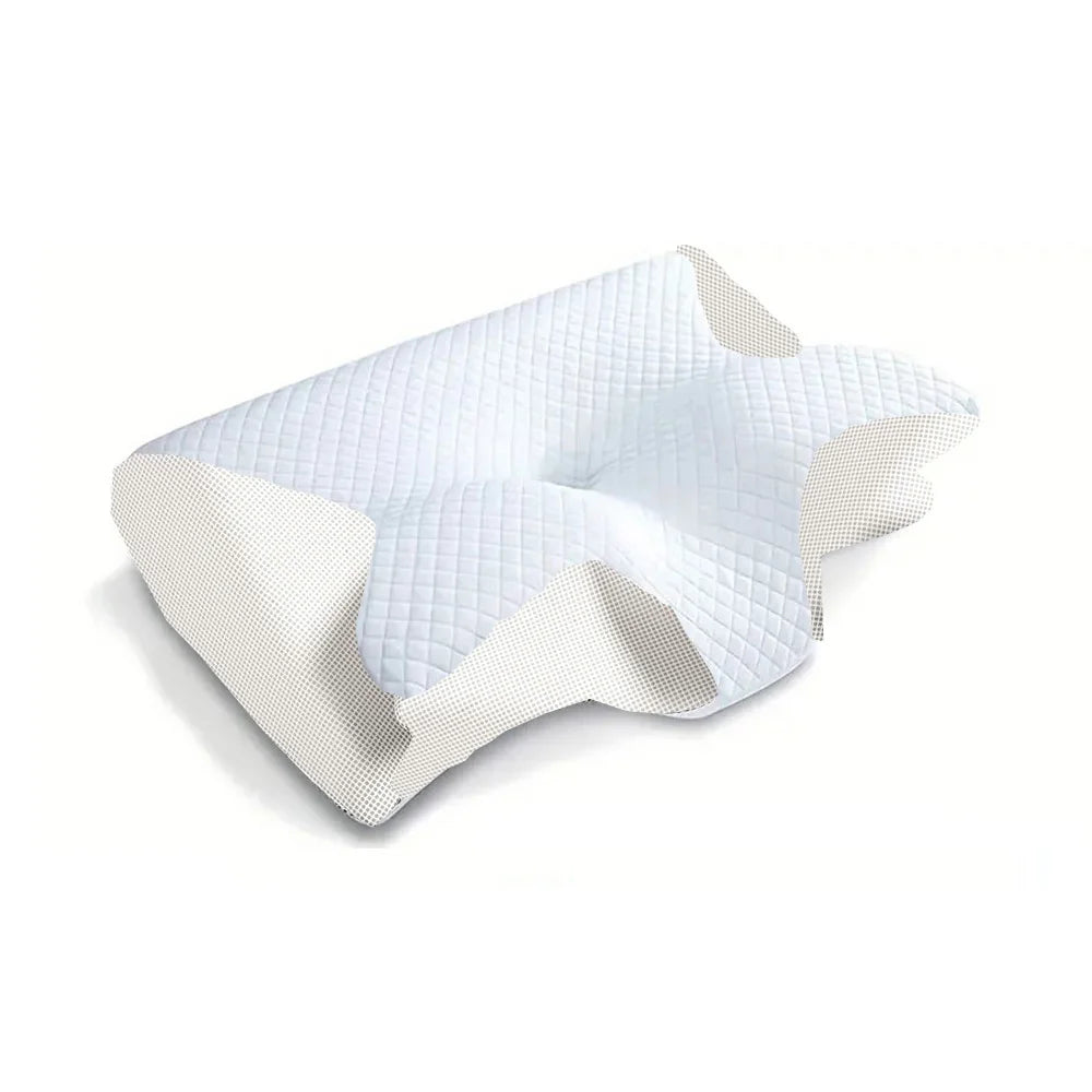 2-in-1 Memory Foam Cervical Pillow – Ergonomic Contour Neck Support