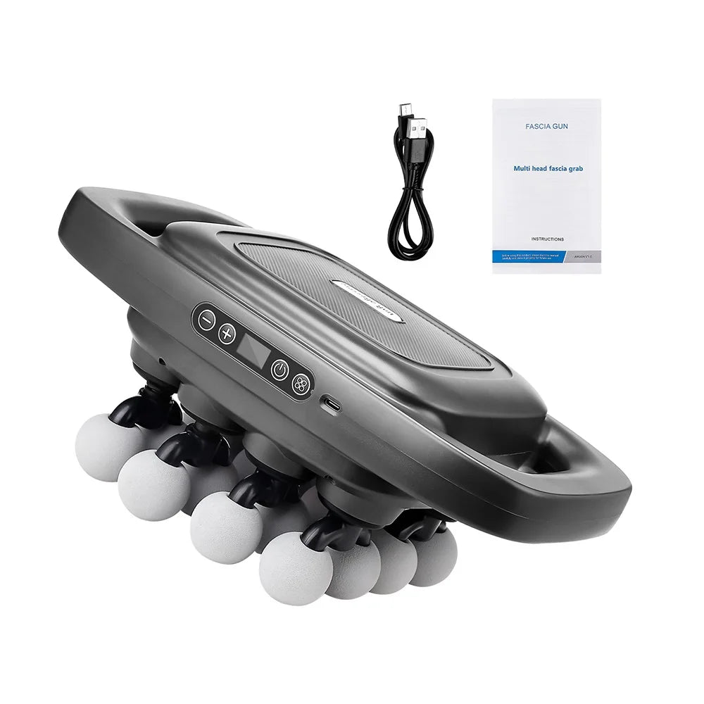 16-Head Fascia Massage Gun – High-Frequency Muscle Relief Massager