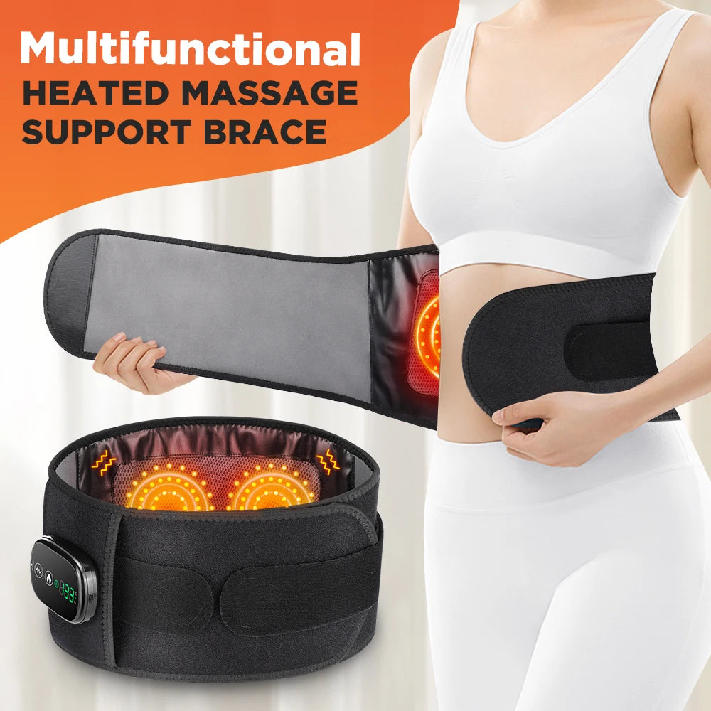 Waist Support Massage Belt with Adjustable Settings