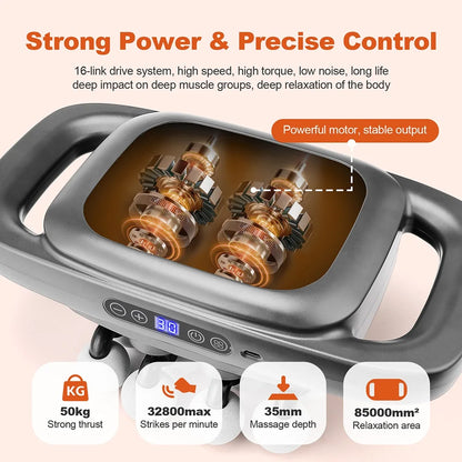 16-Head Fascia Massage Gun – High-Frequency Muscle Relief Massager