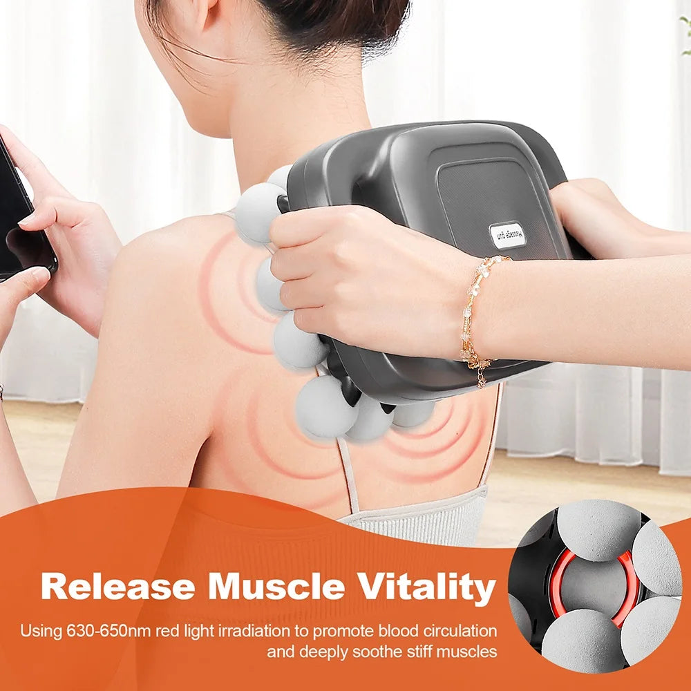 16-Head Fascia Massage Gun – High-Frequency Muscle Relief Massager