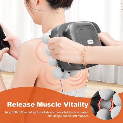 16-Head Fascia Massage Gun – High-Frequency Muscle Relief Massager