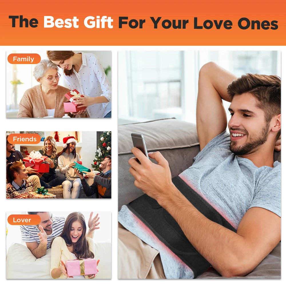 Waist Support Massage Belt with Adjustable Settings