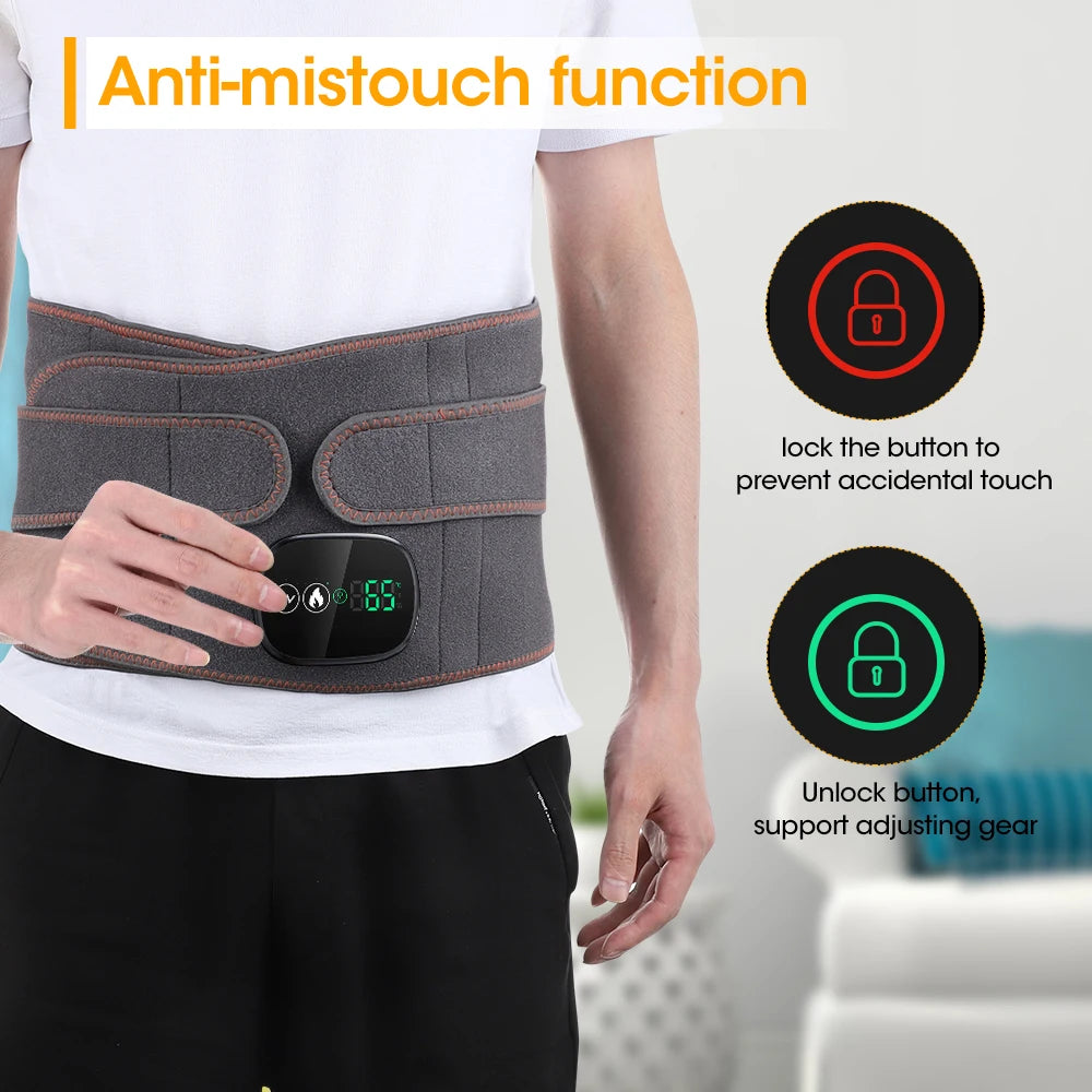 Waist Support Massage Belt with Adjustable Settings