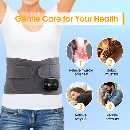 Waist Support Massage Belt with Adjustable Settings