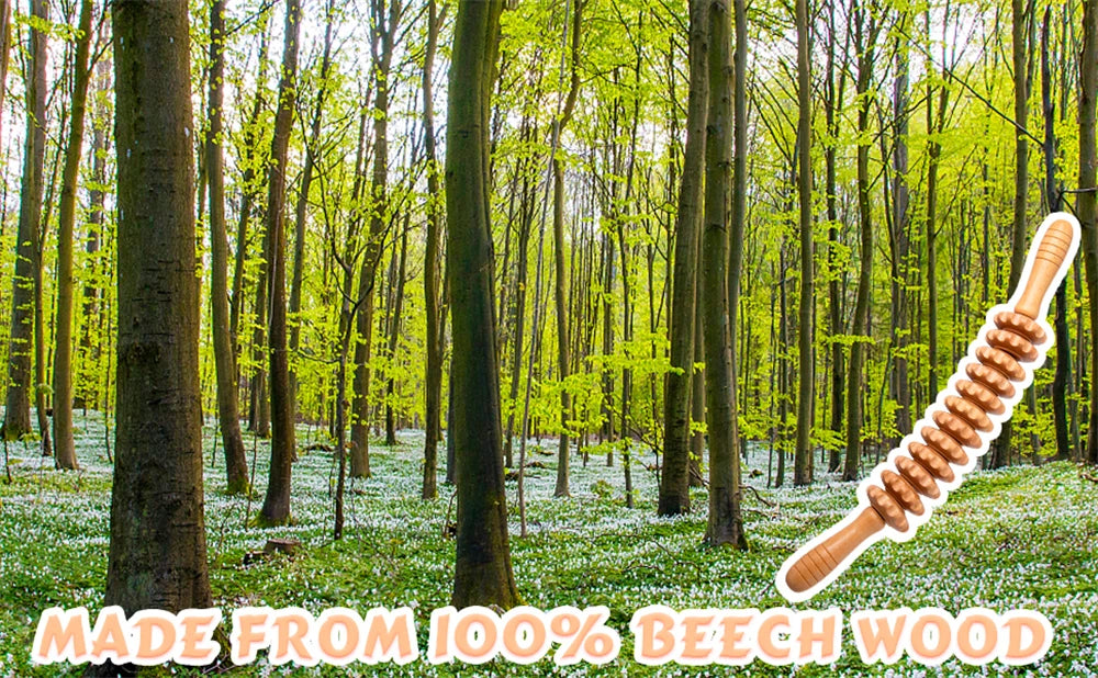 Curved Wooden Massage Roller