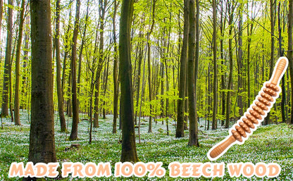 Curved Wooden Massage Roller