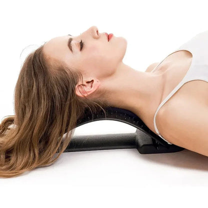 Adjustable Back Stretcher – Lumbar & Cervical Support Massager
