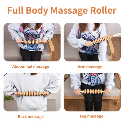 Curved Wooden Massage Roller