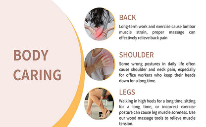 Curved Wooden Massage Roller