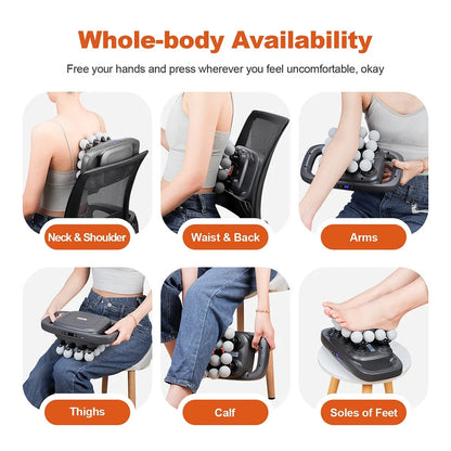 16-Head Fascia Massage Gun – High-Frequency Muscle Relief Massager