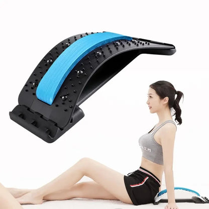 Adjustable Back Stretcher – Lumbar & Cervical Support Massager