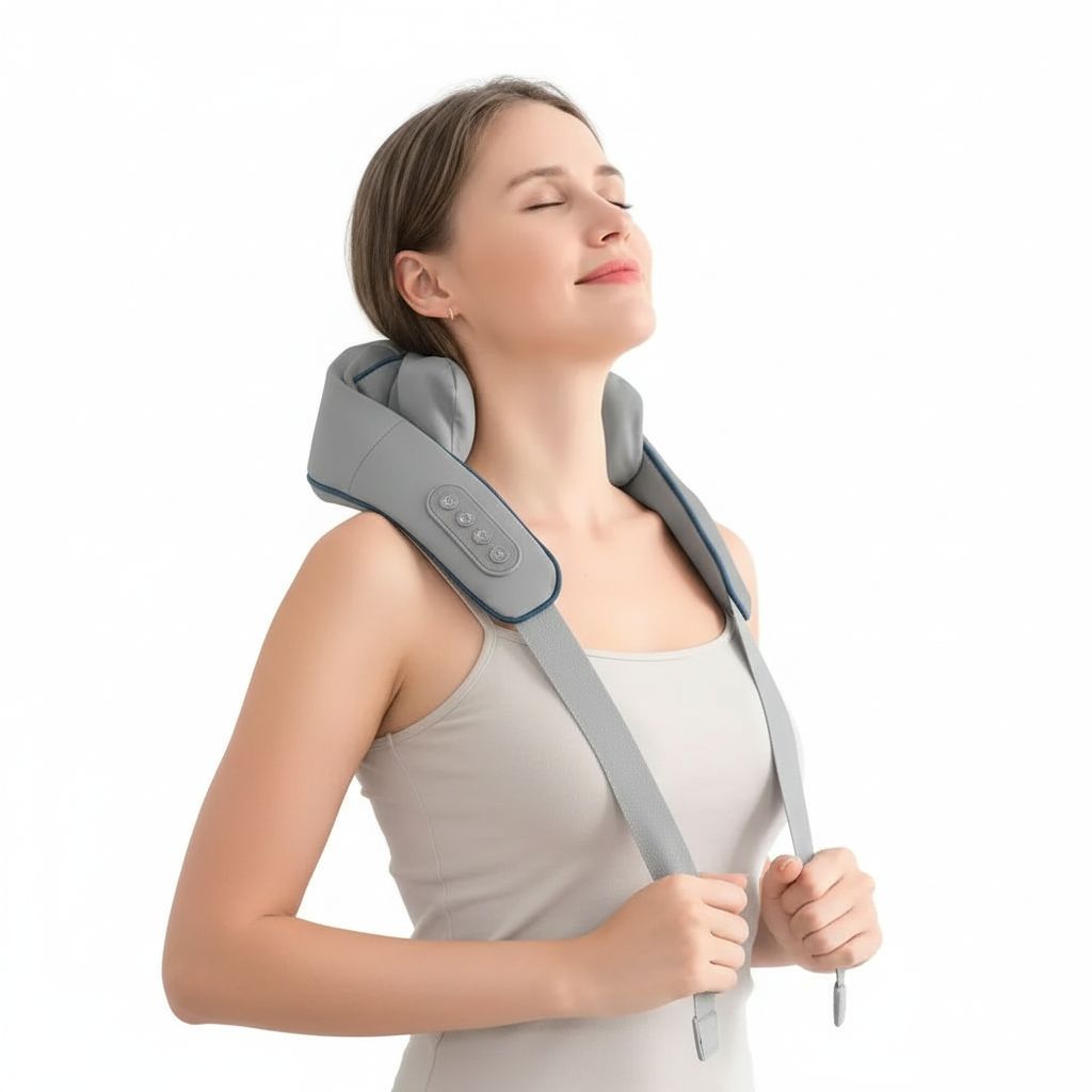 Neck & Shoulder Massager with Heat – Deep Tissue Electric Massager
