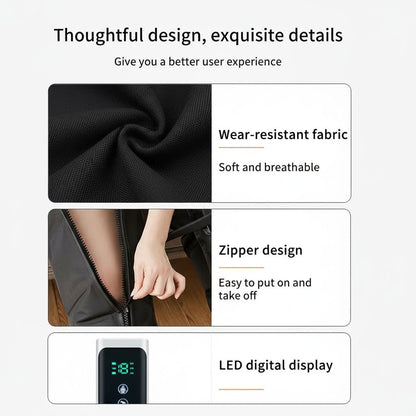 Air Compression Leg Massager Boots – Calf & Foot Massage, Remote Control