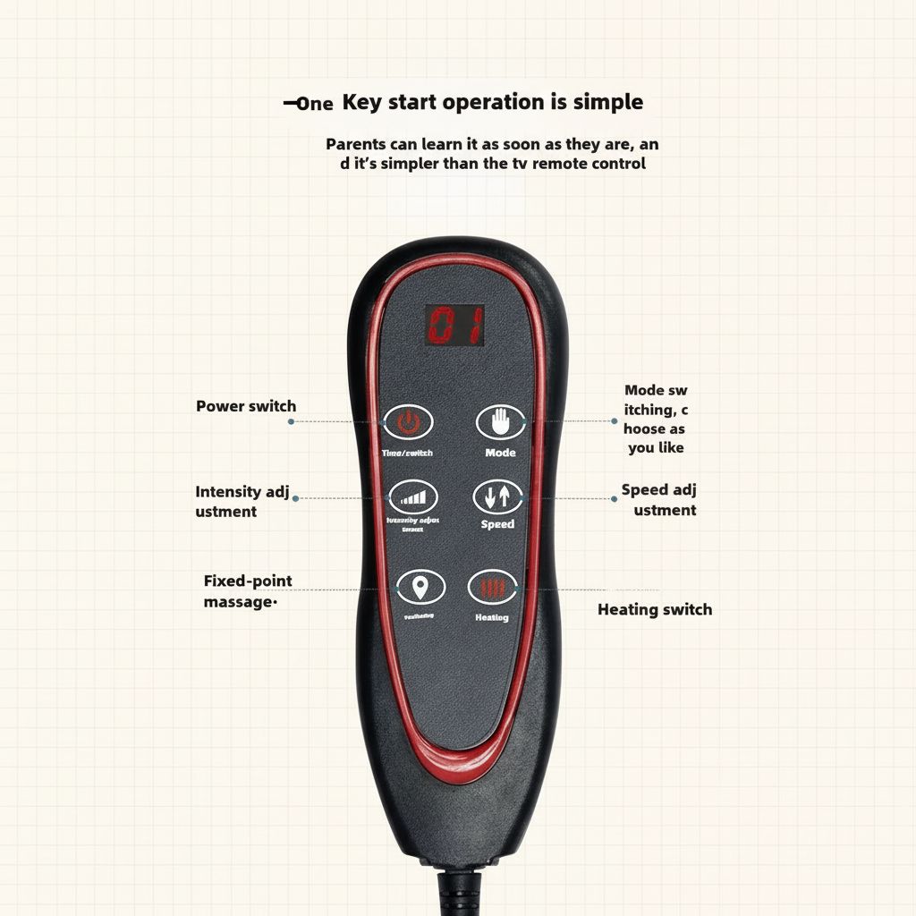 Electric Full Body Massage Mattress with Heating & Hand Control