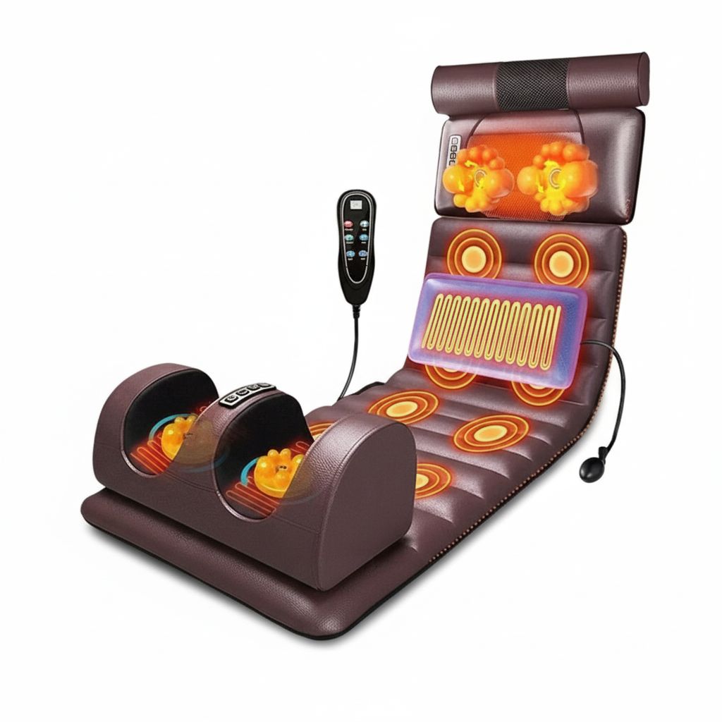 Electric Full Body Massage Mattress with Heating & Hand Control